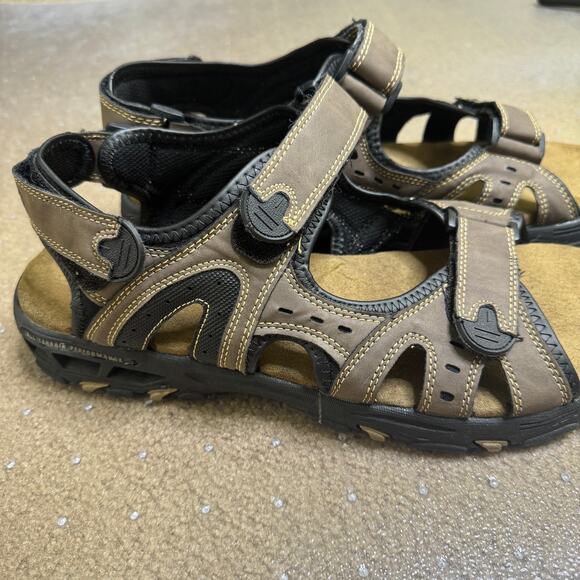 COLEMAN WAVERIDER BROWN HIKING FISHERMAN SPORT SANDALS 13 MEN OUTDOOR SHOES